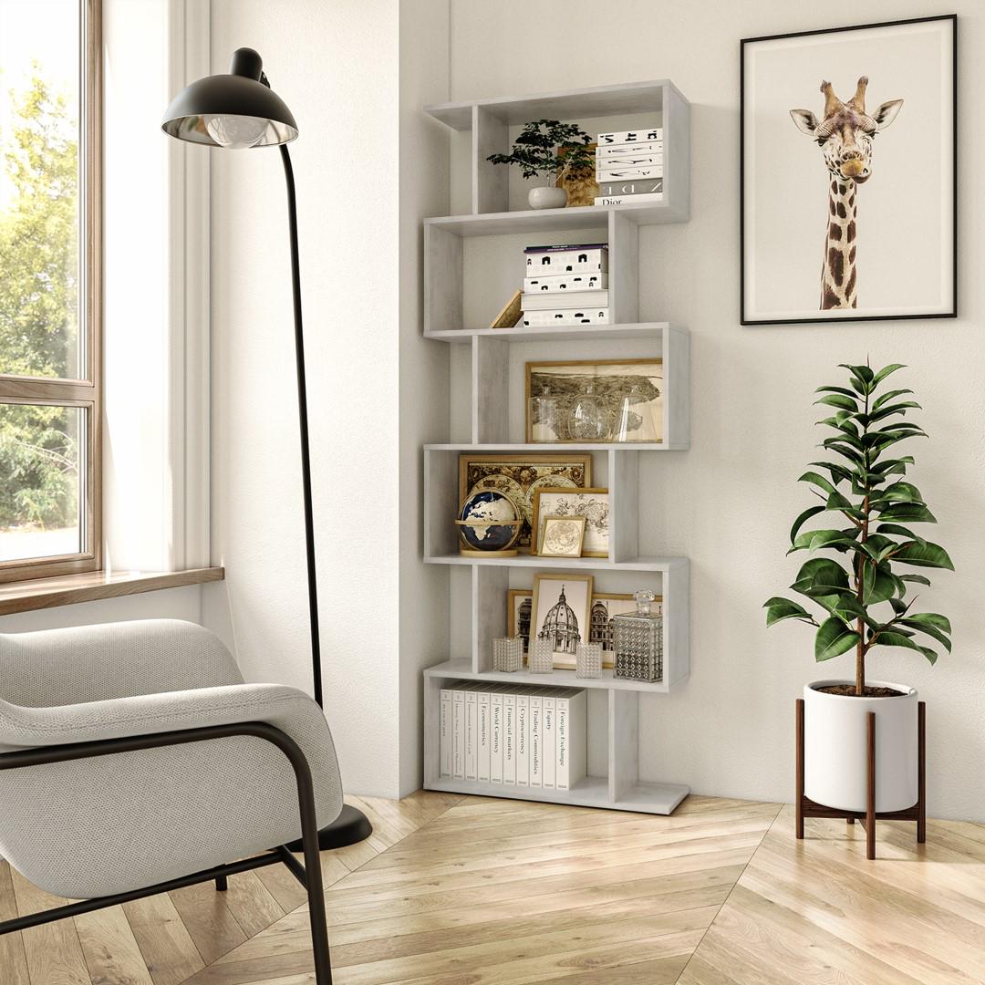 Стеллаж Moreli GT-56 700x1920x238 мм Бетон тефра Стеллаж Moreli GT-56 700x1920x238 мм Бетон тефра