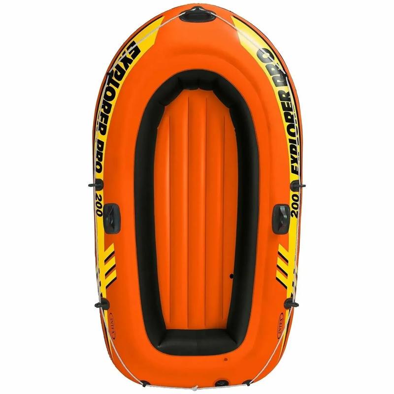 Надувний човен Intex Explorer 200 PRO 58357 з веслами і насосом 196х102х33 см Orange (11060535) - фото 3 Надувний човен Intex Explorer 200 PRO 58357 з веслами і насосом 196х102х33 см Orange (11060535) - фото 3