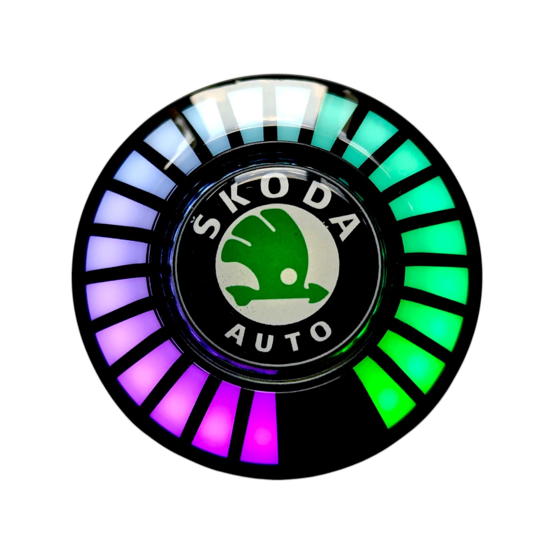 Ароматизатор для авто с эквалайзером SKODA со светодиодной подсветкой (2001884934)