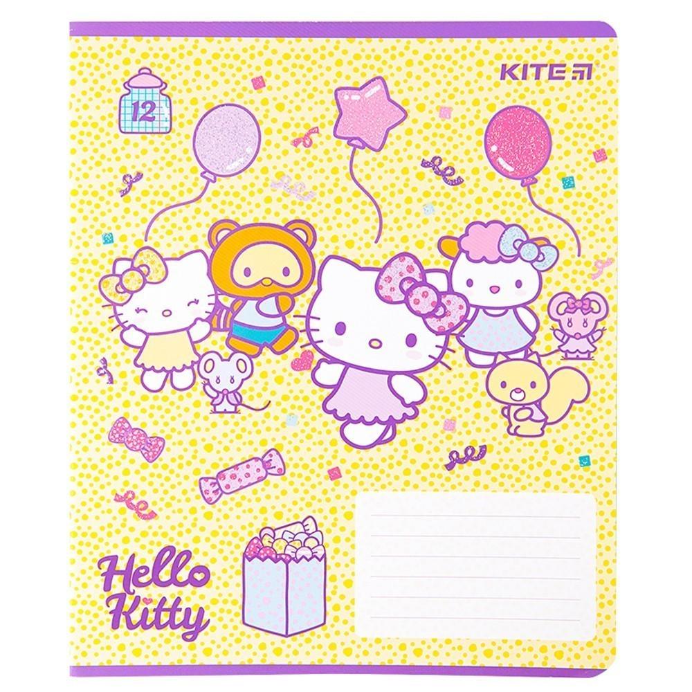 Комплект шкільних зошитів KITE Hello Kitty 12 аркушів 25 шт. (HK22-232_25pcs) - фото 6