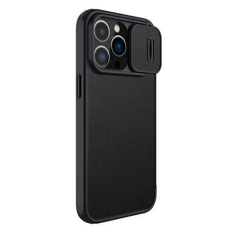 Кожаный чехол книжка Nillkin Qin series для Apple iPhone 14 Pro Max Black - фото 3