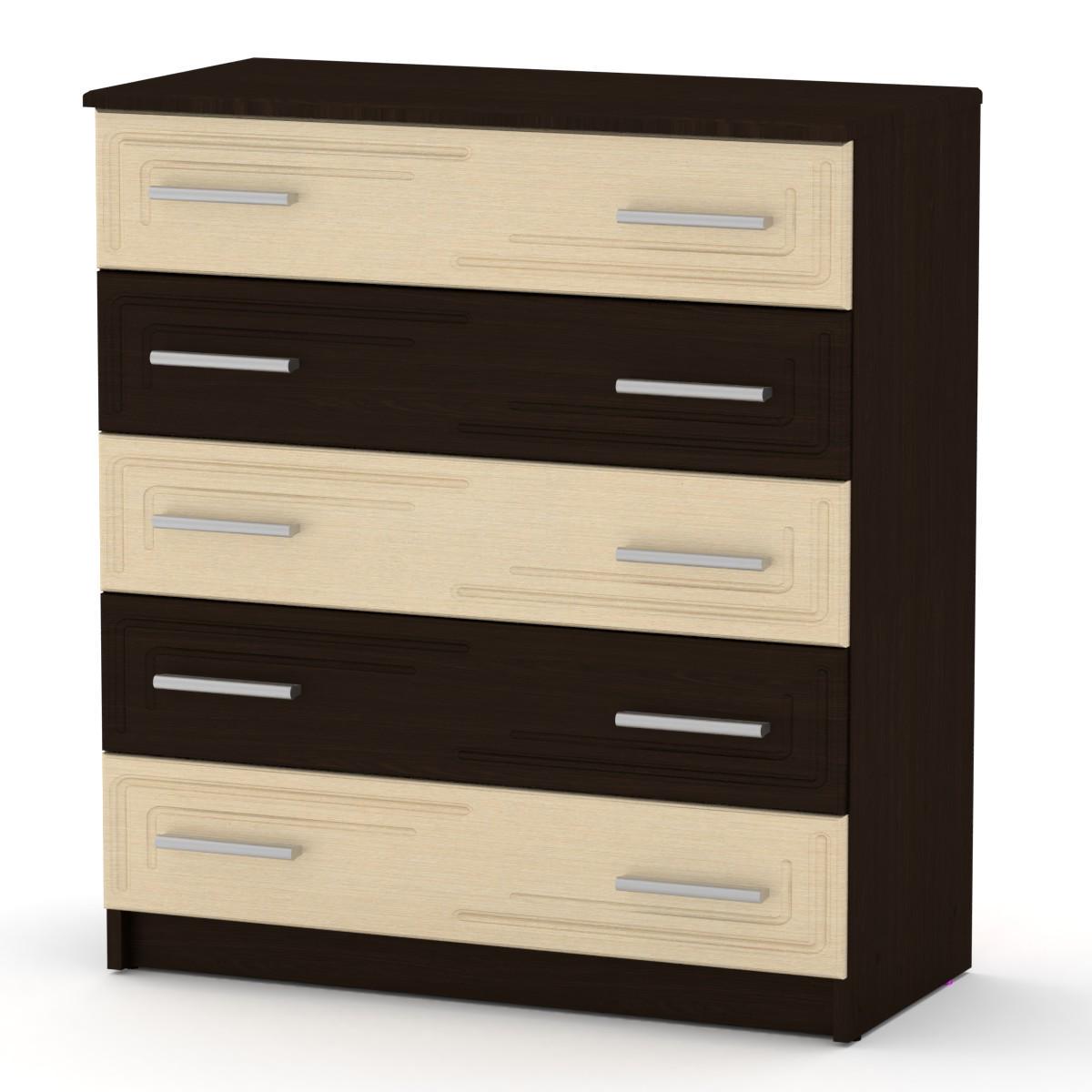 Комод для вещей Компанит 5 МДФ комби Венге