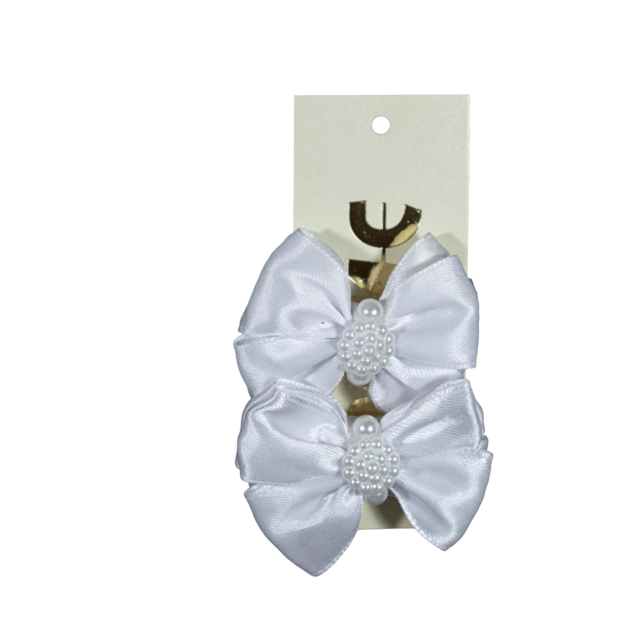 Детская резинка для волос ДАЙС 6 см 2 шт. Белый (РБ6-2)