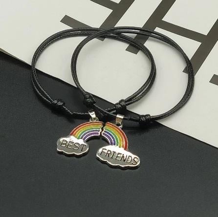Браслети для друзів Веселка парні браслети для друзів (BF-600К)