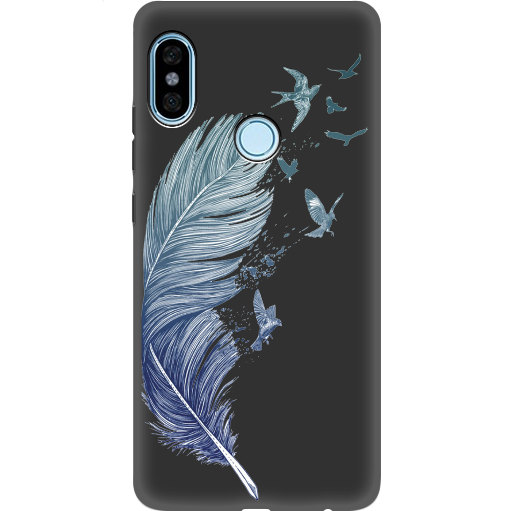 Чохол BoxFace Xiaomi Redmi Note 5 / Note 5 Pro Feather Чорний силікон (32971-cc38-34771)