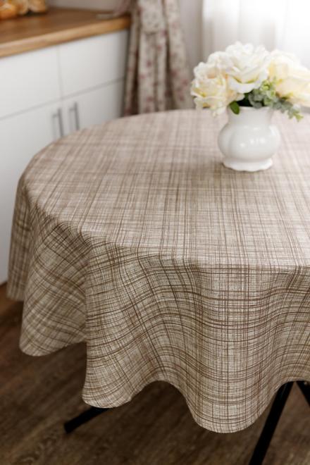 Скатерть Прованс Тереза Клетка d 136 см
