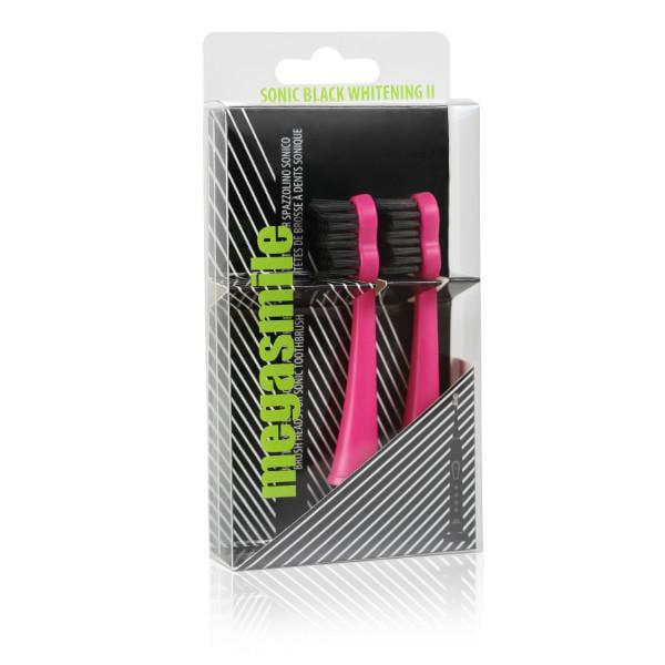 Насадки для гидроактивной звуковой зубной щетки Megasmile Блэк Вайтенинг 2 шт. Розовый (2060)