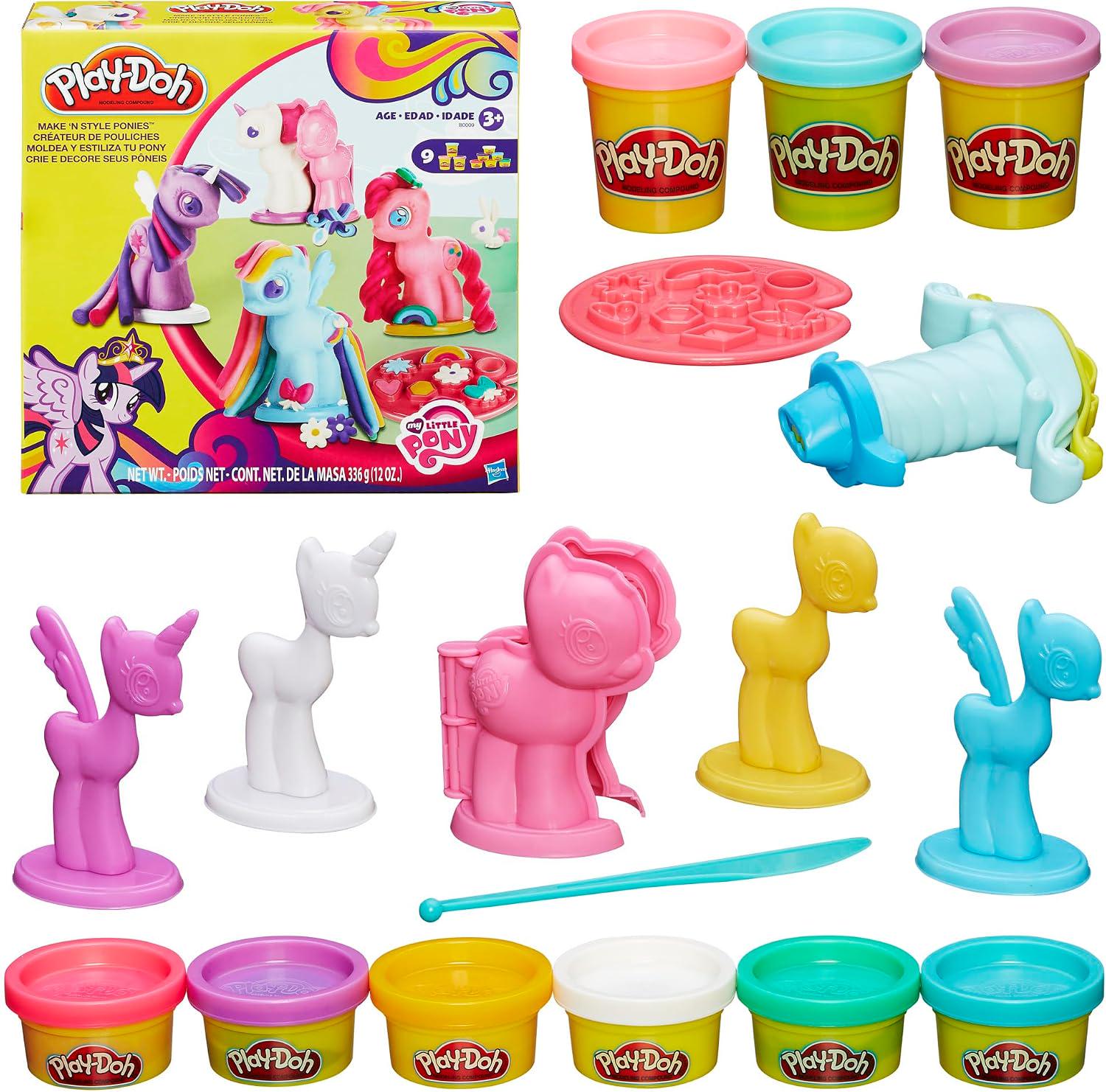 Набор для лепки Hasbro Play-Doh Создай и укрась пони My Little Pony (B0009) Набор для лепки Hasbro Play-Doh Создай и укрась пони My Little Pony (B0009)