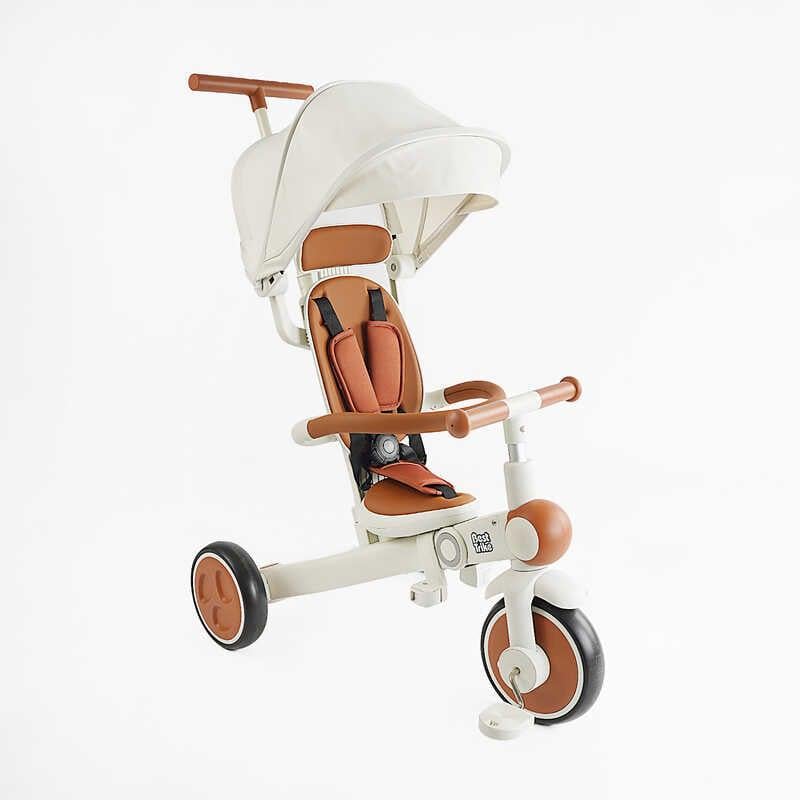 Велосипед-трансформер 3-х колесный Best Trike переднее колесо 10"/задние колеса 8" родительская ручка Beige (163778)