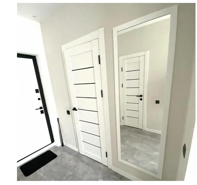 Зеркало настенное в полный рост в раме 1800 1500х800 мм Белый (29371067)