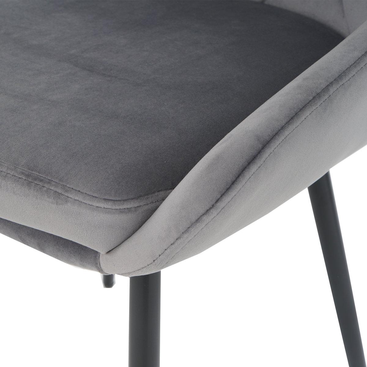 Стул кухонный Intarsio Alfie Черный/Серый (13768599) - фото 7 Стул кухонный Intarsio Alfie Черный/Серый (13768599) - фото 7