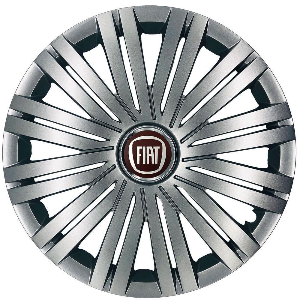 Колпаки SJS 200 с логотипом Fiat 4 шт. R14 Серебряный (2654554792)