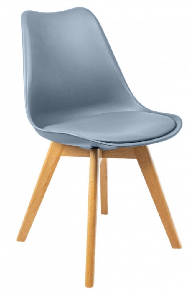 Кресло универсальное Bonro B-487 на деревянных ножках со спинкой Серый (147-76-40070003)