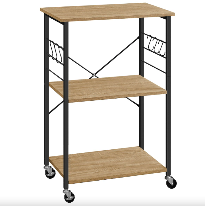 Стеллаж Leobert Dash на колесах Loft Натуральный (4652)