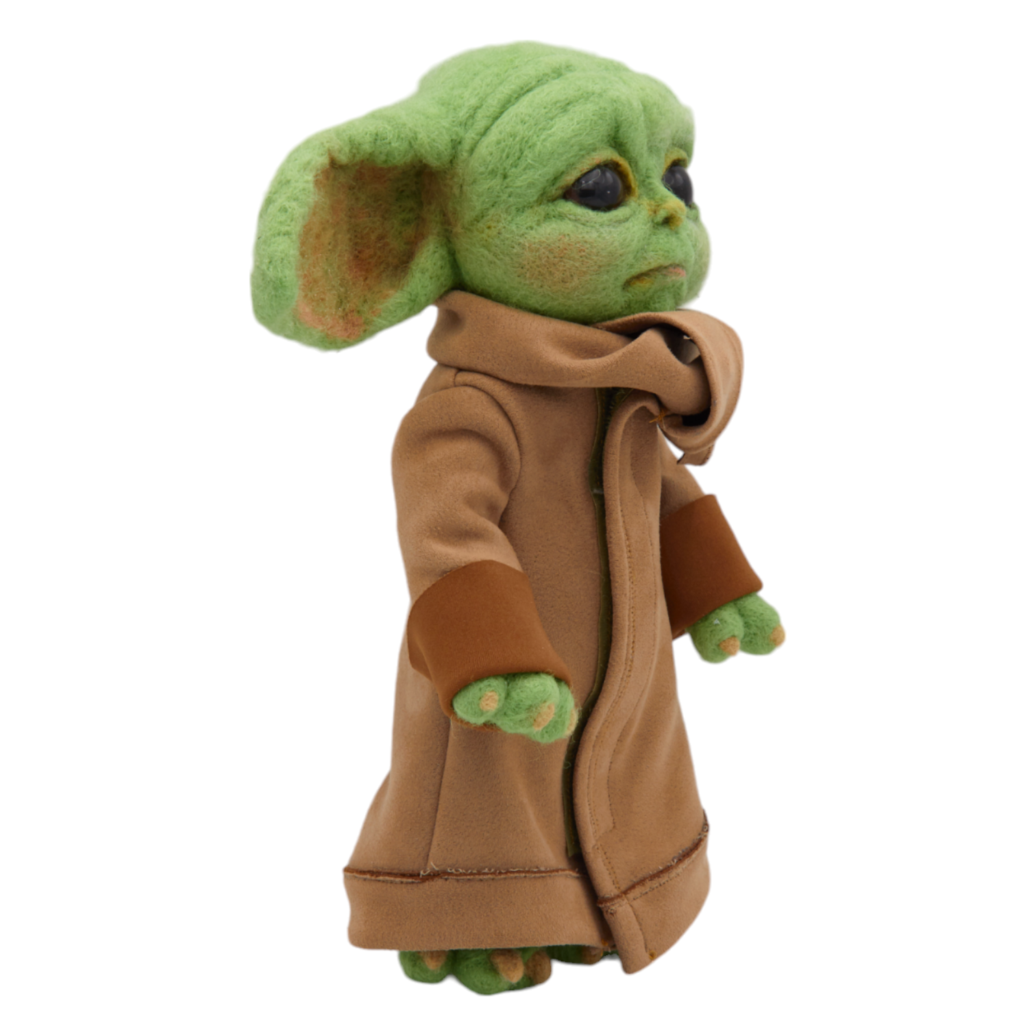 Игрушка ручной работы Yoda Star Wars сухое валяние из шерсти 27 см (01_P0502021332) - фото 2