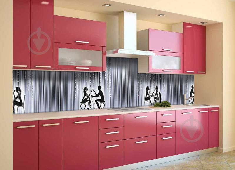 Скинали на кухню Zatarga «Свидание» 600х2500 мм виниловая 3Д наклейка кухонный фартук самоклеящаяся Z180747