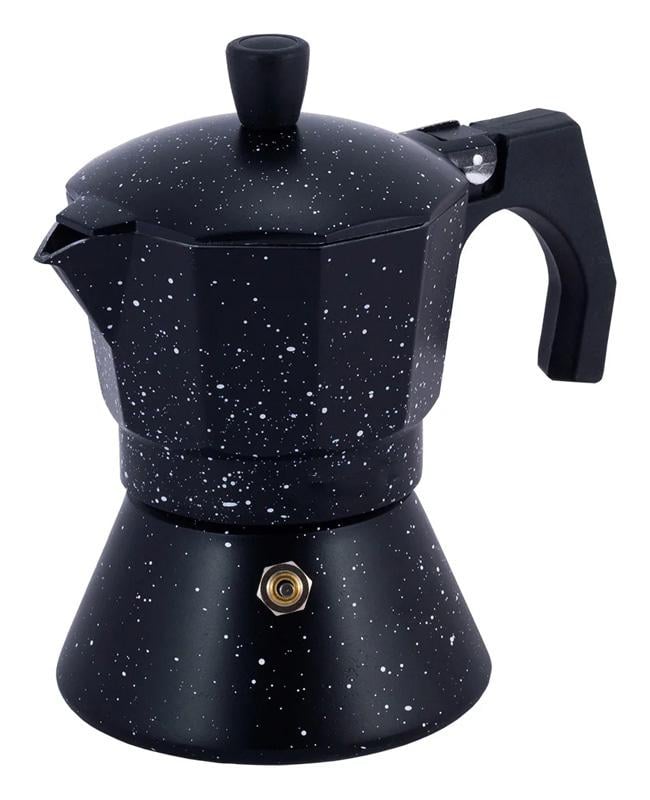 Кавоварка гейзерна Ofenbach Black Marble 300 мл на 6 чашок