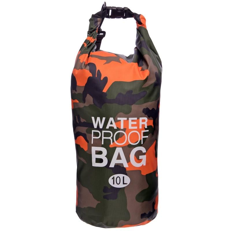 Гермомішок водонепроникний SP-Sport Waterproof Bag TY-6878-10 10 л Камуфляж помаранчевий (AN009152)