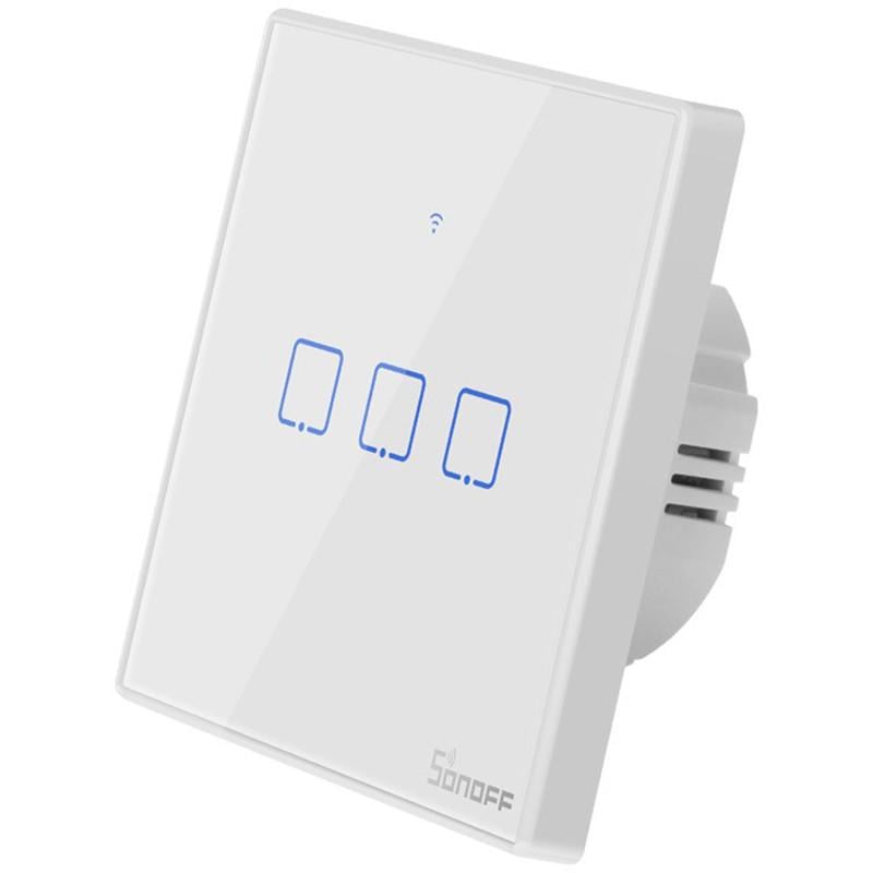 Переключатель умный сенсорный Wi-Fi Sonoff T2EU3C-TX