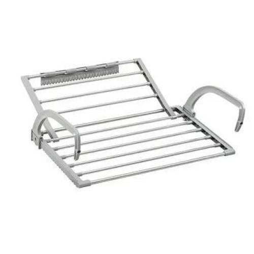 Сушилка металлическая для одежды и обуви на радиатор Серый (3869B)