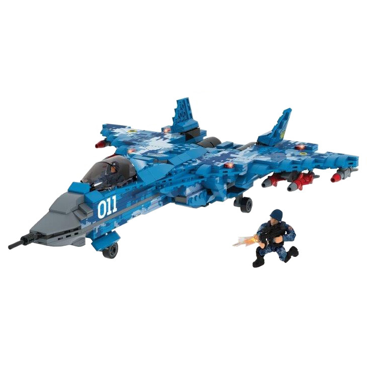 Конструктор Iblock Винищувач СУ-27 18 деталей (PL-921-389)