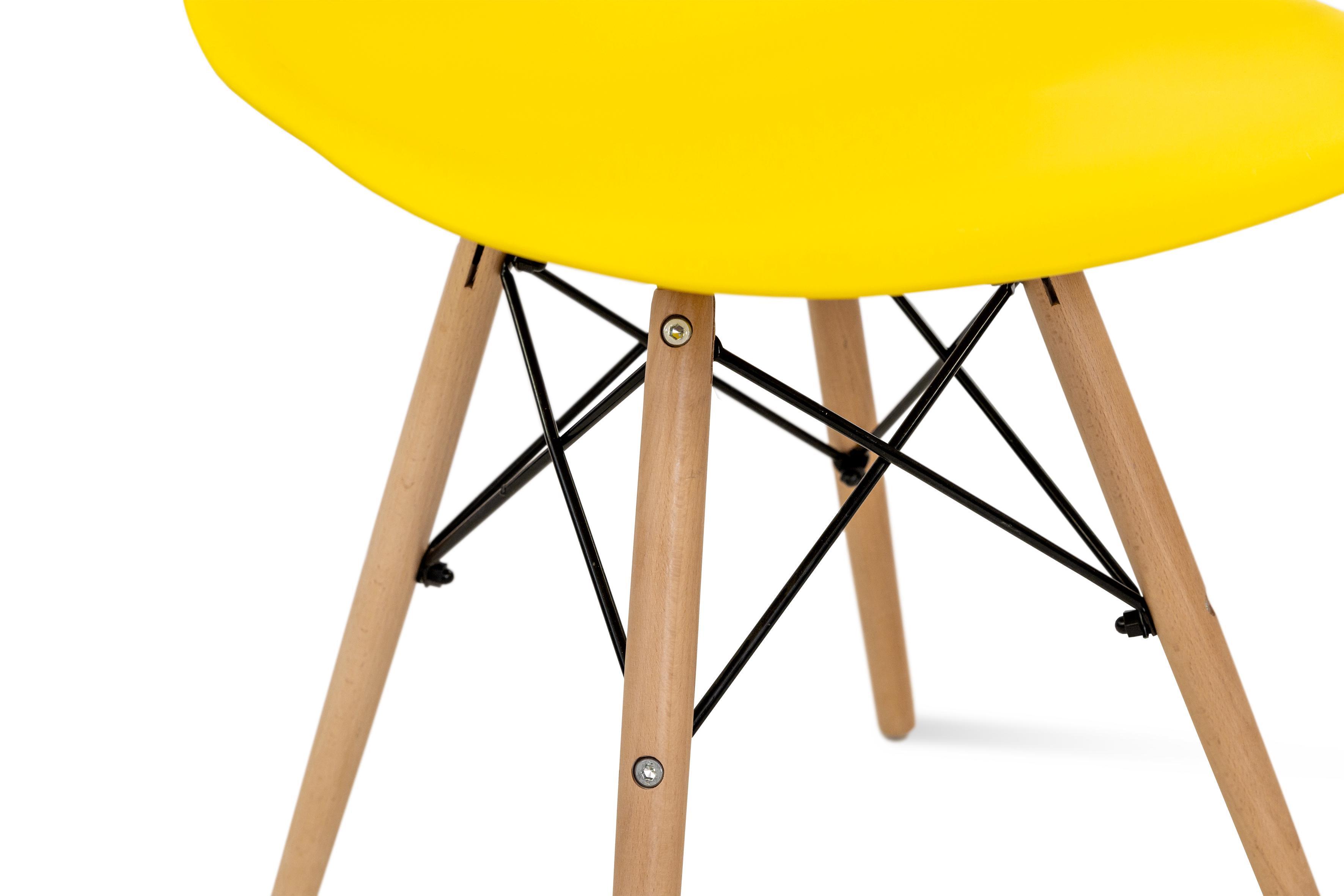 Стілець для кухні та вітальні Джастін Smile 460х810х500 мм Жовтий (GAА0057115) - фото 6 Стілець для кухні та вітальні Джастін Smile 460х810х500 мм Жовтий (GAА0057115) - фото 6