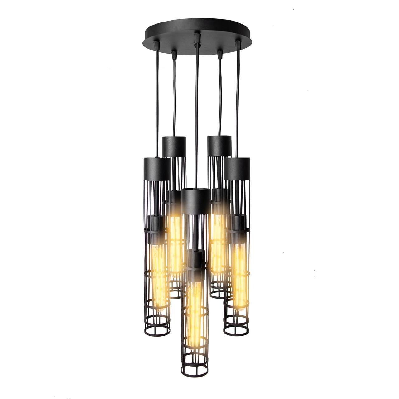 Світильник підвісний MSK ELECTRIC Flow на круглій основі (NL 6040-5R BK)