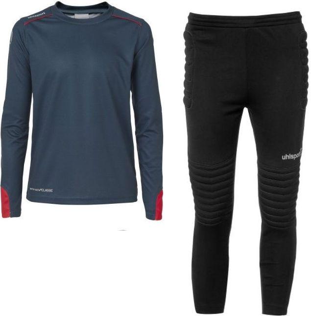 Комплект вратарской формы детский Uhlsport TOWER 1005613 01 0001 140 см Сине-черный