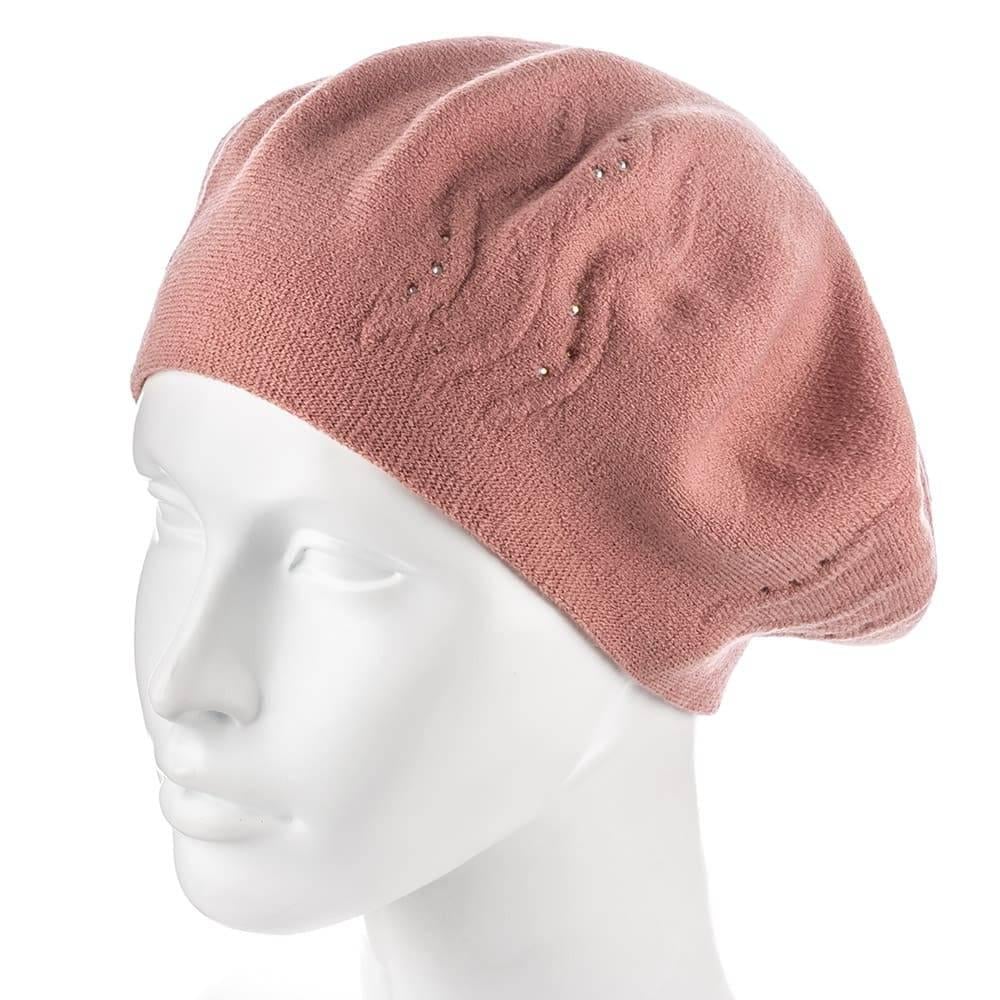 Берет женский Zolly ZH217 двойной Пудровый