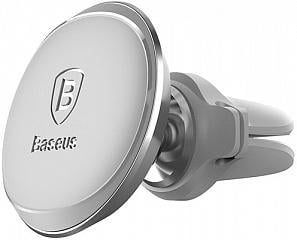 Автоутримувач Baseus Magnetic Air Vent Car Mount Holder Silver (SUGX-A0S)