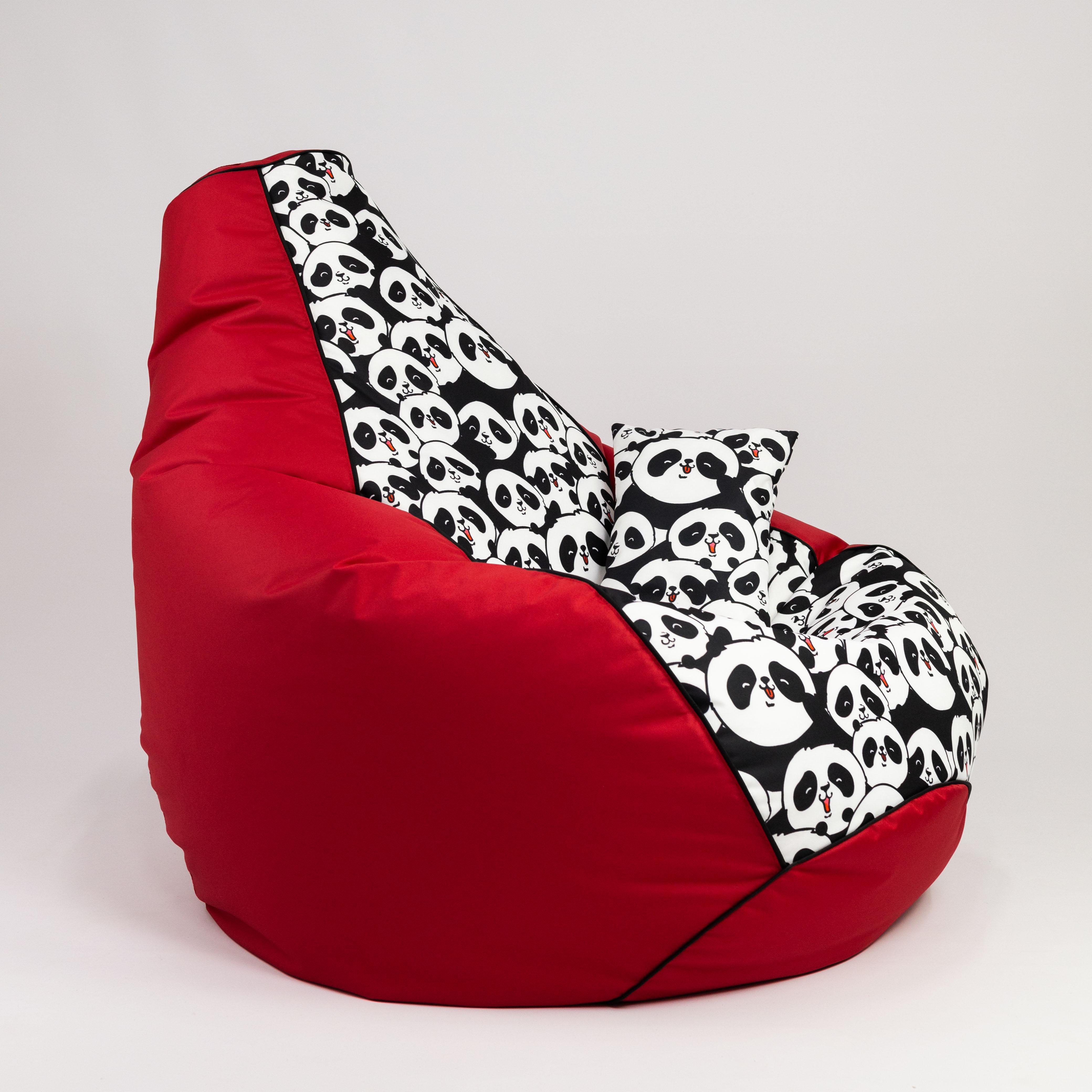 Бескаркасное кресло-мешок и подушечка Flex Oksford Panda с кантиком ХXL 140х100 см (100031) Бескаркасное кресло-мешок и подушечка Flex Oksford Panda с кантиком ХXL 140х100 см (100031)