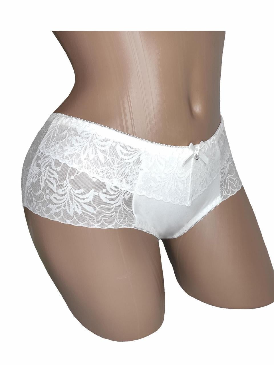 Труси жіночі котонові з мереживом Finella 211 2XL р. 48-50 Білий