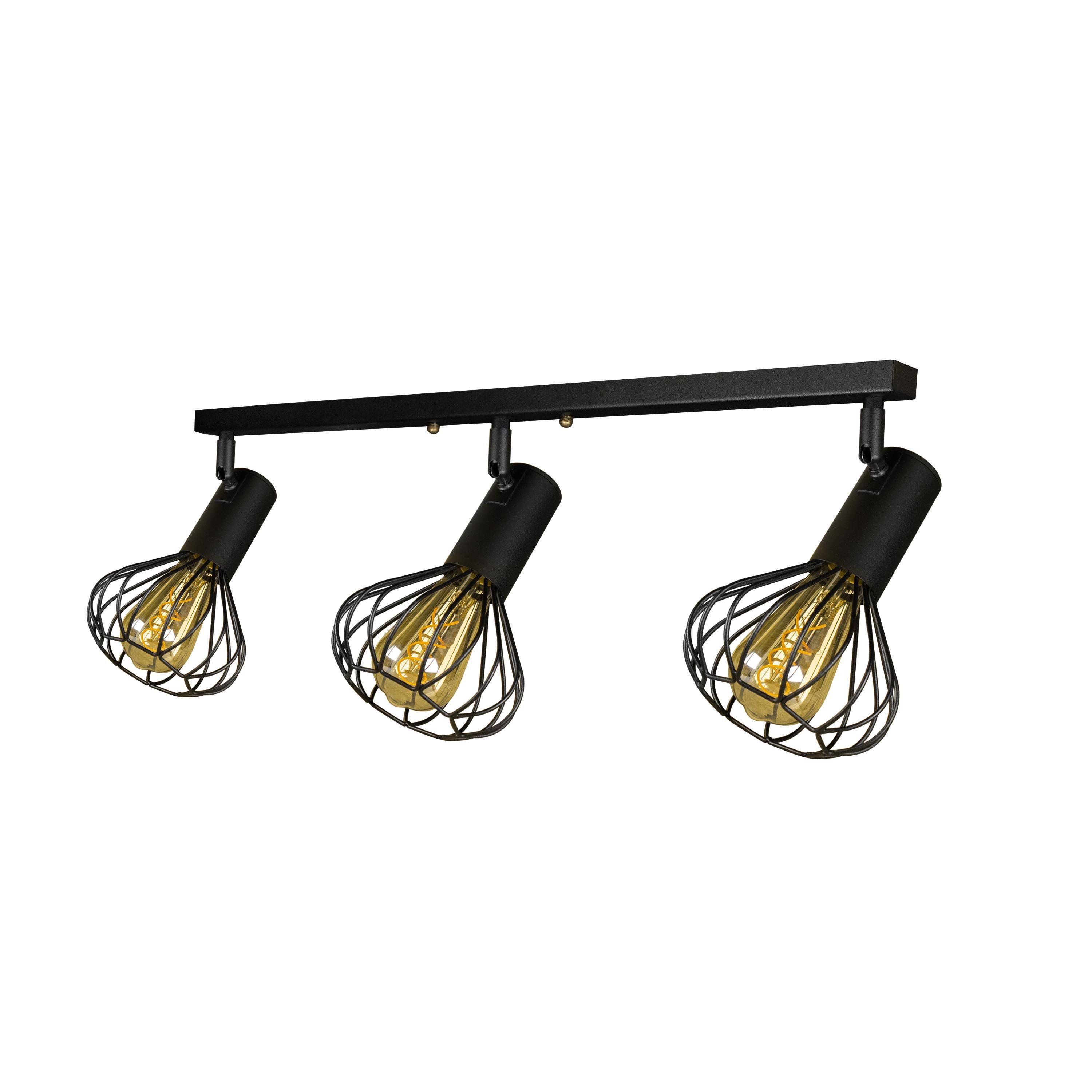 Светильник лофт настенно-потолочный MSK ELECTRIC Lotus NL 14151-3 BK