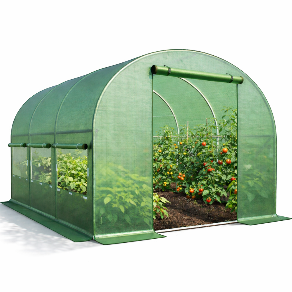 Теплиця парник садова Helper HP-1066 6 м2 3х2х2 м Зелений