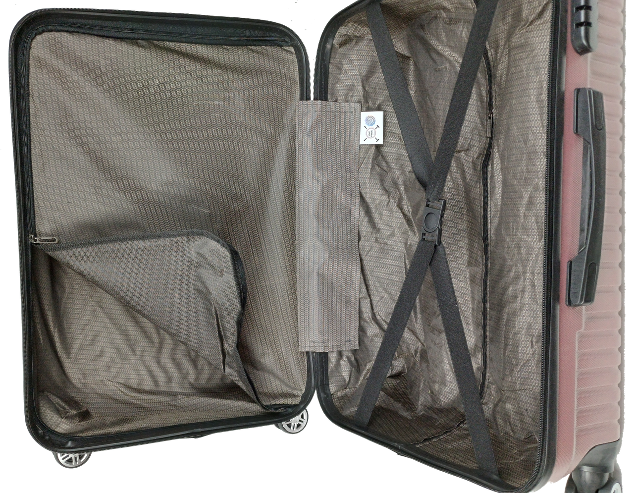 Валіза на колесах пластикова GD Polo середня 70 л Пудра - фото 8 Валіза на колесах пластикова GD Polo середня 70 л Пудра - фото 8