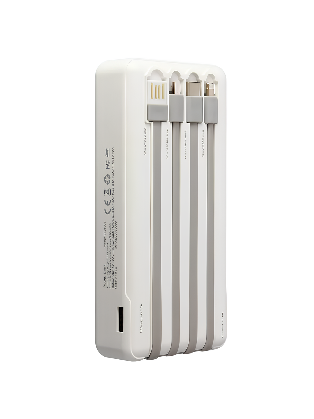 Повербанк Linq TT26000 встроенный кабель USB 4в1 25800 мАч 22,5 Вт Белый (c8abdf6e)