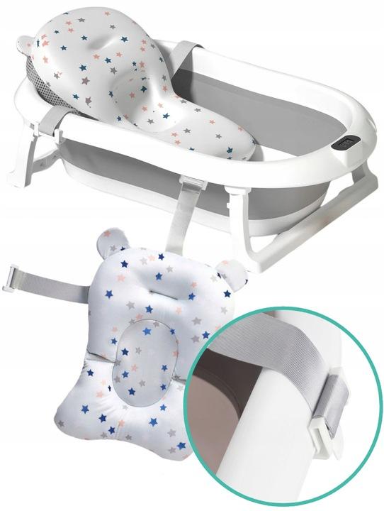 Детская ванночка складная Hanert KinderBad Grey с подушкой и термометром - фото 5 Детская ванночка складная Hanert KinderBad Grey с подушкой и термометром - фото 5