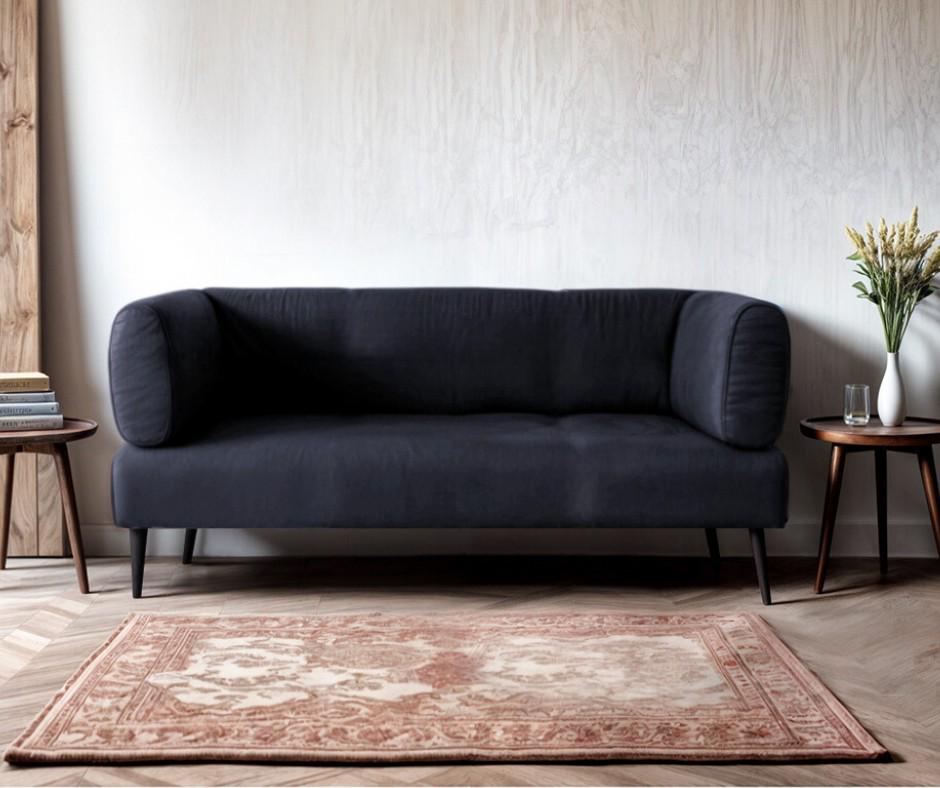 Диван із підлокітниками Tobi Sho Бенно-1 офісний з конусною ногою велюр Emilia 97 1400х720х750 мм Graphite (94567gr) - фото 1 Диван із підлокітниками Tobi Sho Бенно-1 офісний з конусною ногою велюр Emilia 97 1400х720х750 мм Graphite (94567gr) - фото 1