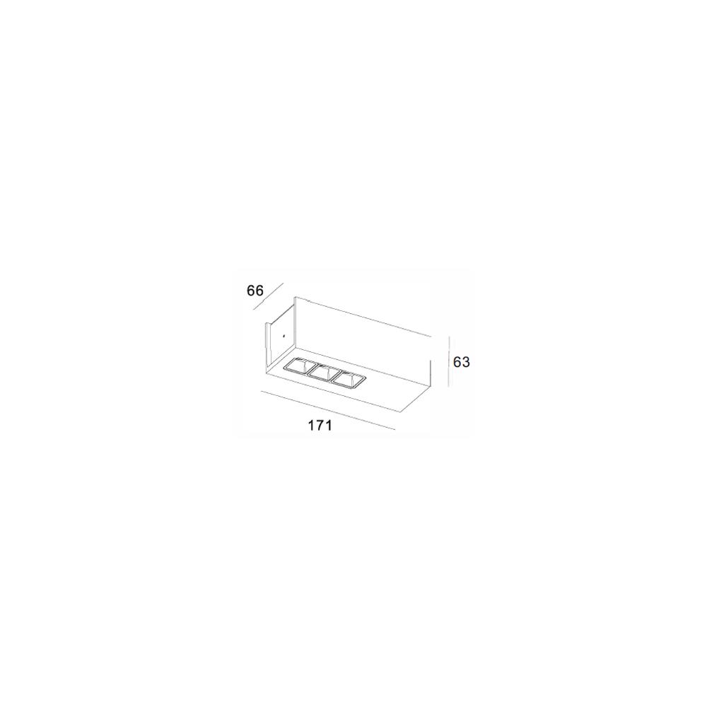 Точечный светильник Skarlat RSLC78037 3x5W WH+BK 4000K (32516) - фото 2