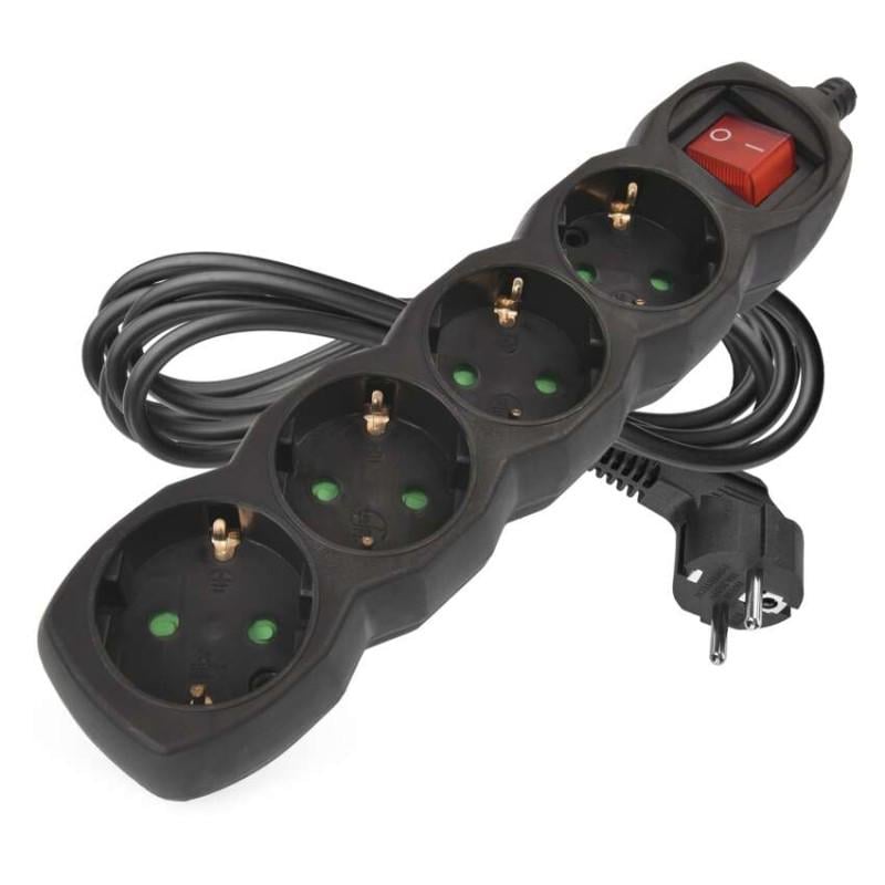 Удлинитель сетевой Emos PC1423R 4 розетки 3 м 1,5 кв. мм (37796670)