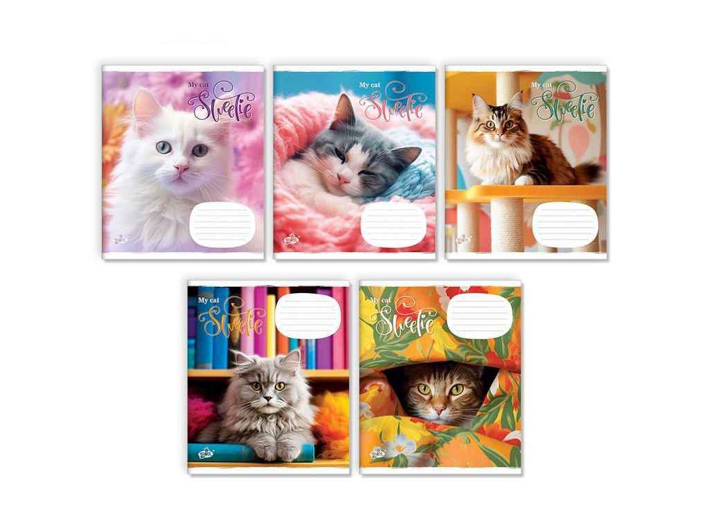 Тетрадь в линию Бріск 24 л. 20 шт. ТВ-109 №2435 Мой кот (1065699)