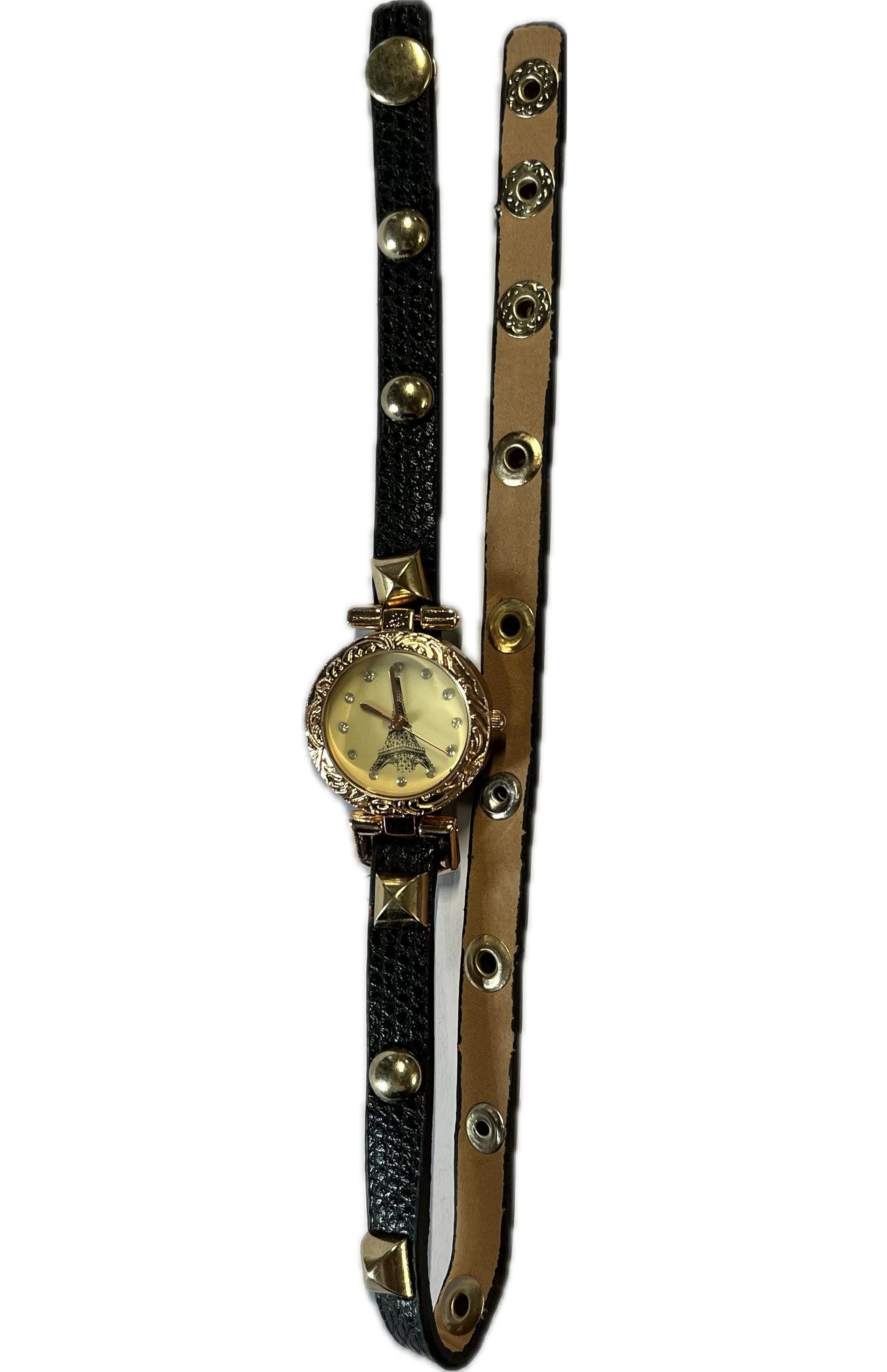 Наручний годинник жіночі Vikec 02 Black/Gold (18253307)