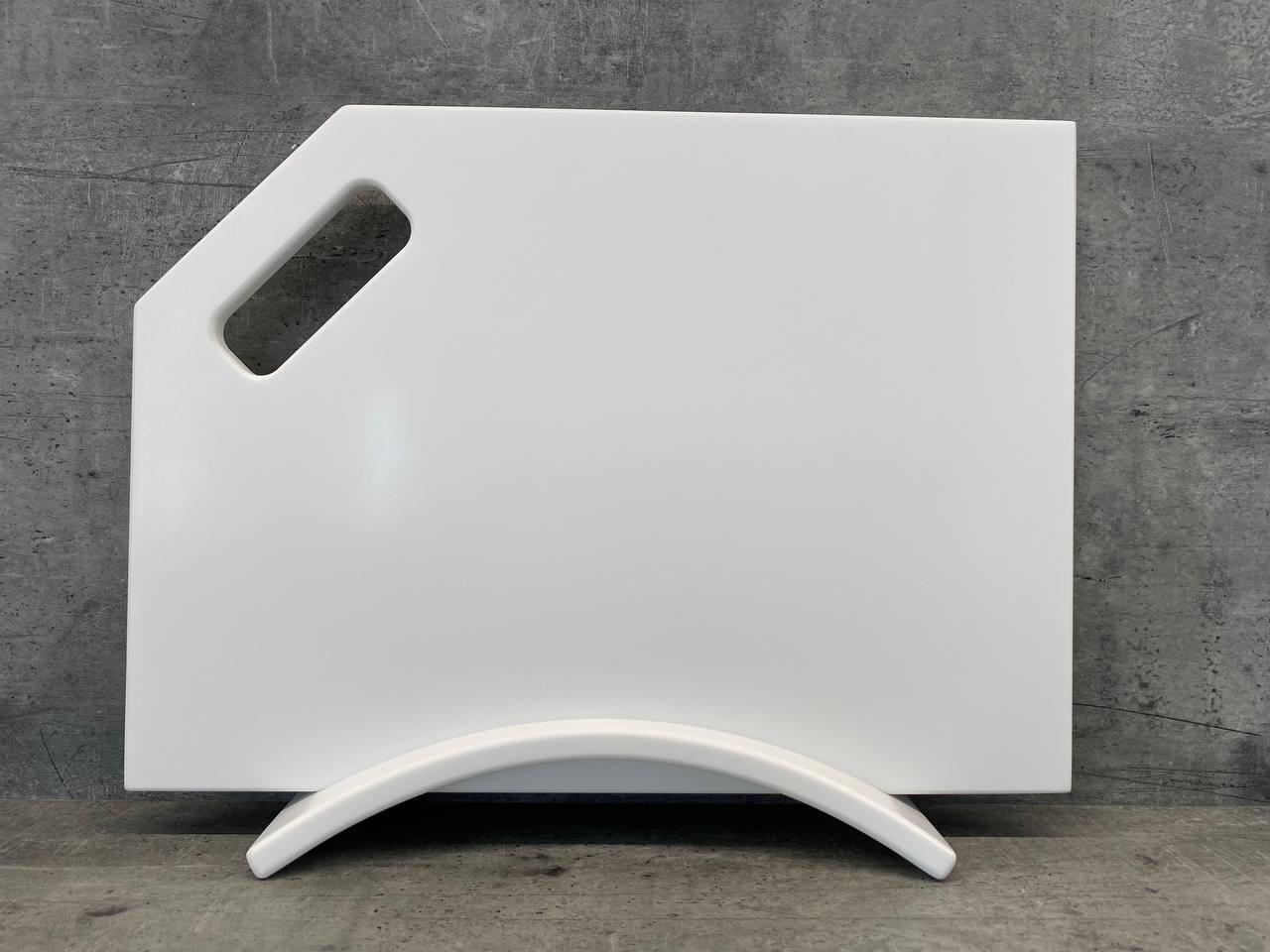 Дошка кухонна White на підставці зі штучного акрилового каменю 360x260 мм (23872824) Дошка кухонна White на підставці зі штучного акрилового каменю 360x260 мм (23872824)