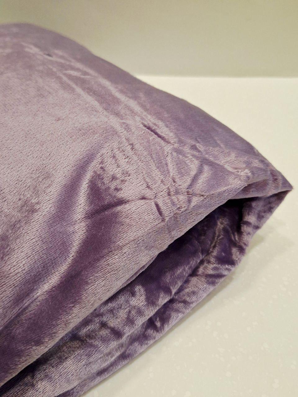 Простыня на резинке Colorful Home велюровая 160x200x25 см Сиреневый (1627) - фото 3 Простыня на резинке Colorful Home велюровая 160x200x25 см Сиреневый (1627) - фото 3