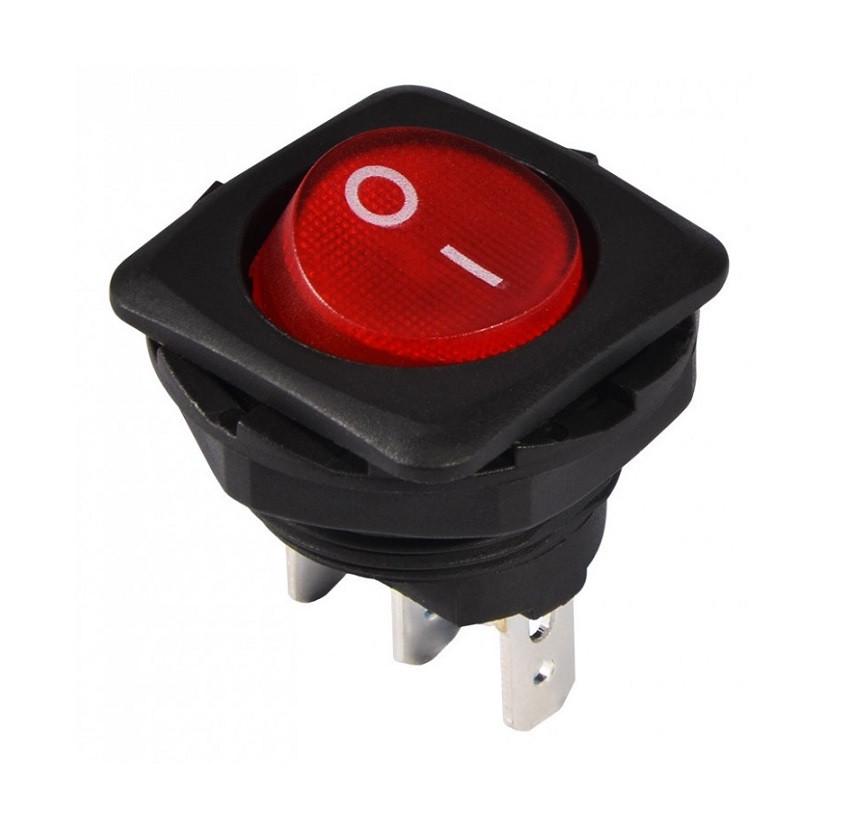 Переключатель с подсветкой TechnoSystems KCD1-7-101N R/B Red (5500735)