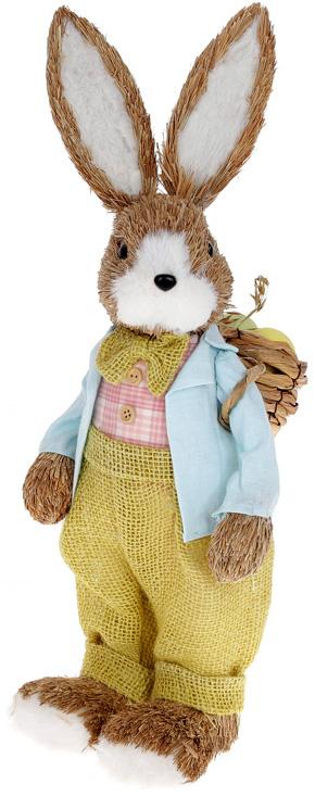 Фигура декоративная Кролик с корзинкой 17х19х46 см пенопласт (BD-NY27-939)
