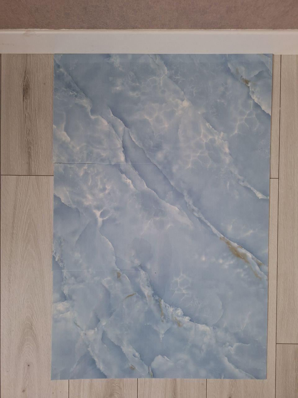 Плитка-самоклейка виниловая мрамор 600х300х2 мм глянцевый (F025) - фото 2