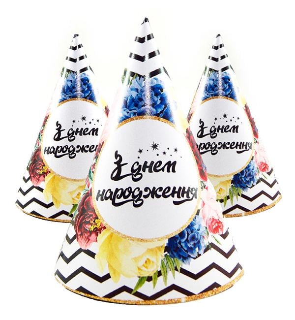 Колпачки бумажные З ДН квіти 5 шт. (513969)