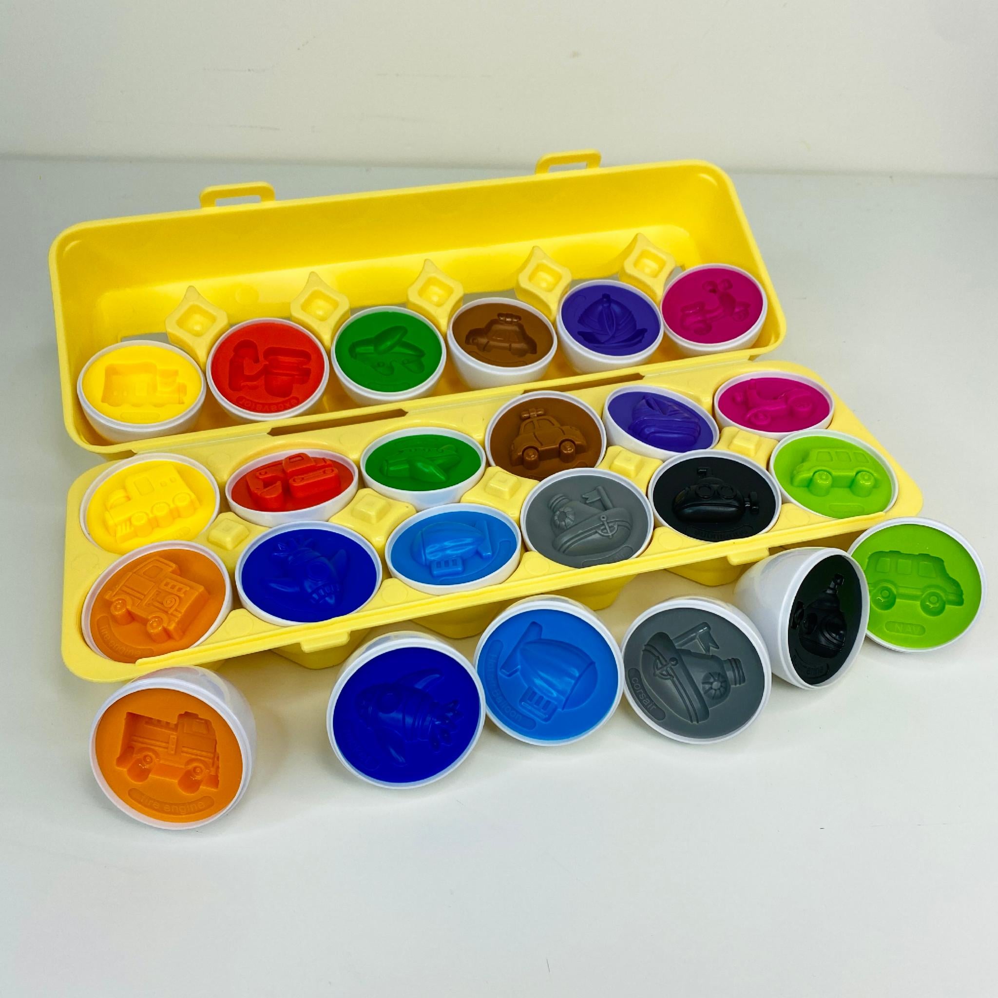 Игрушка детская 4FUN Game Club Сортер яйца Монтессори Транспорт 28x10x7 см 12 шт. (59293)