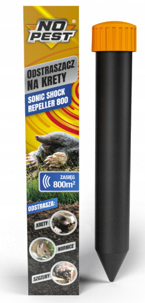 Відлякувач для кротів No Pest Sonic Shock Repeller 800 800 м2 - фото 2